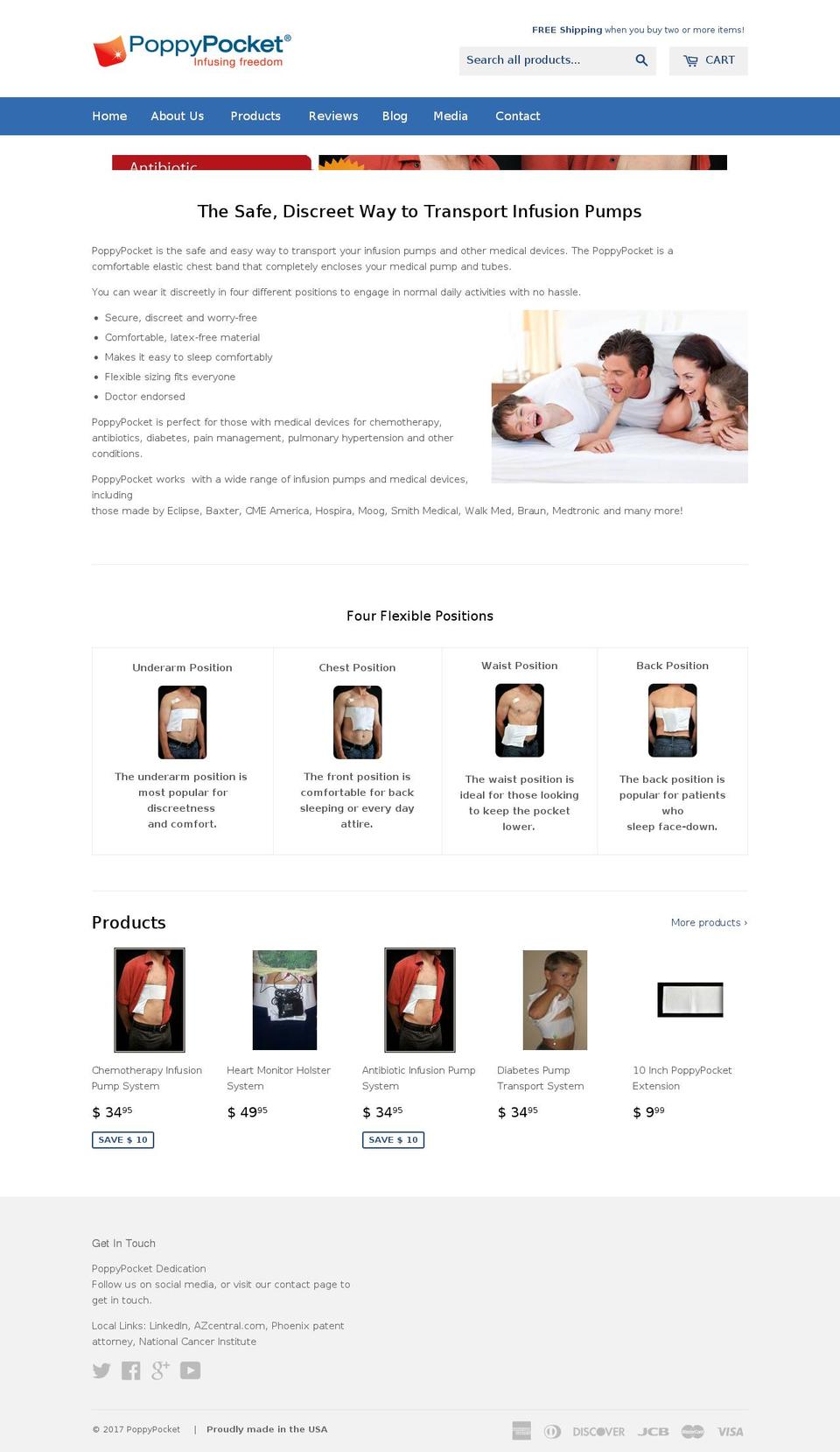 poppypocket.net shopify website screenshot