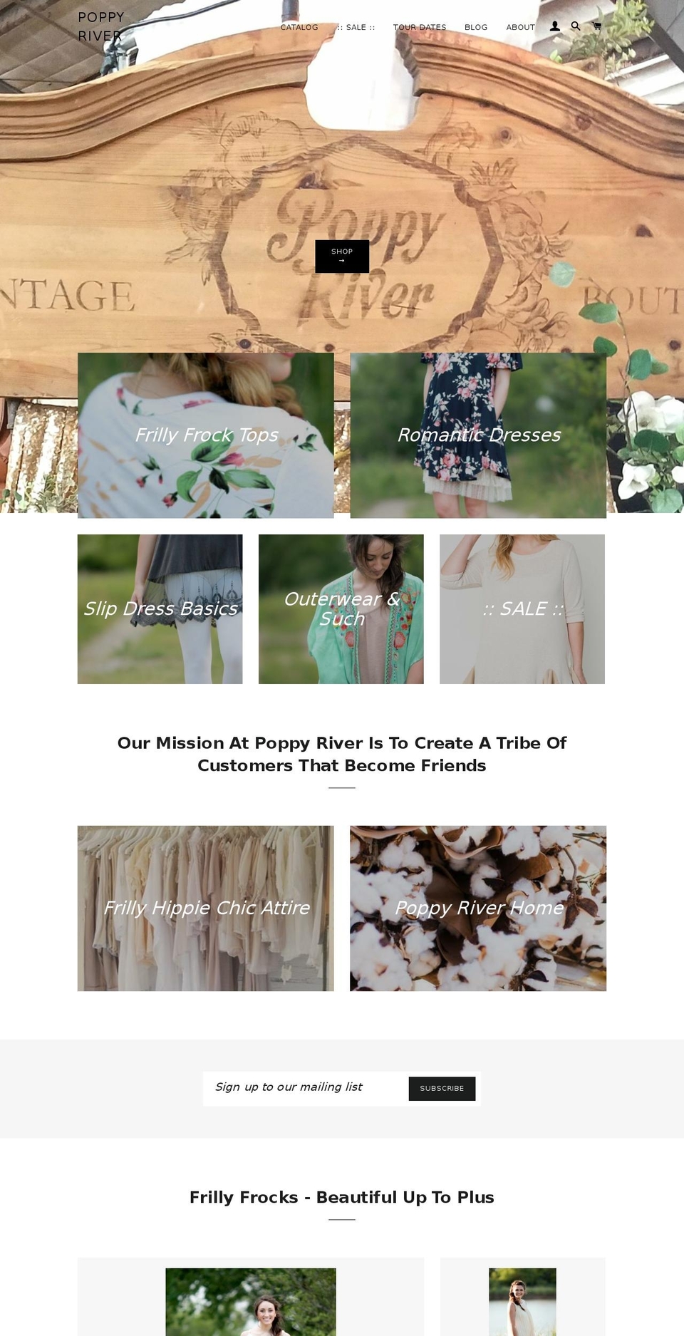 poppyriverstudio.com shopify website screenshot