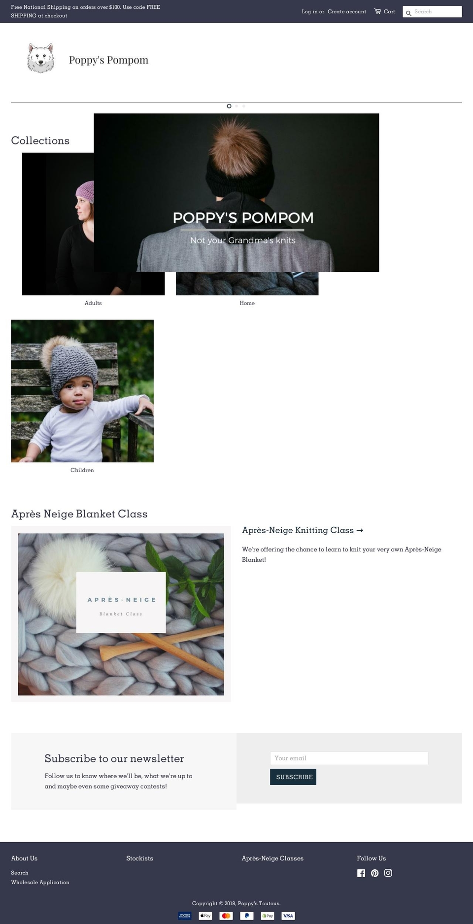 poppystoutous.com shopify website screenshot
