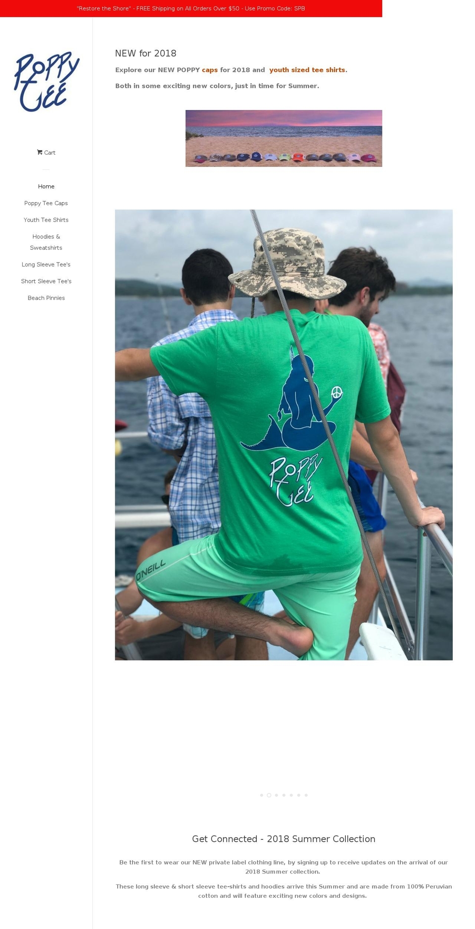 poppytee.com shopify website screenshot