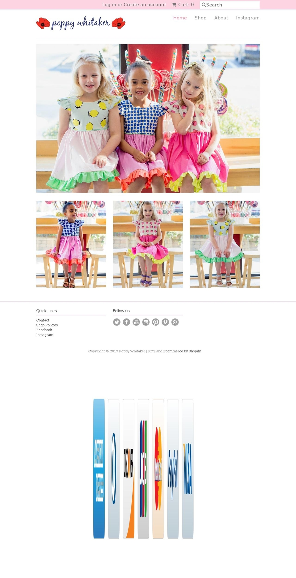 poppywhitaker.com shopify website screenshot
