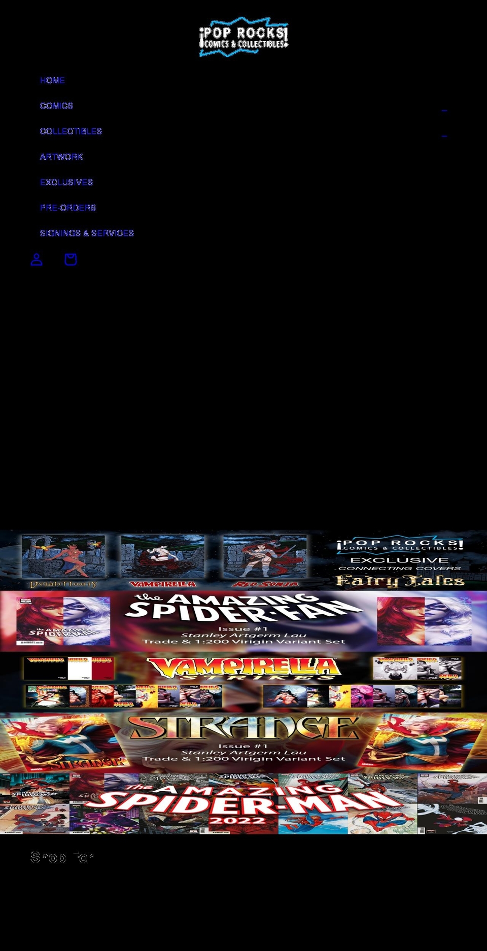 poprocksentertainment.com — Shopify storefront screenshot