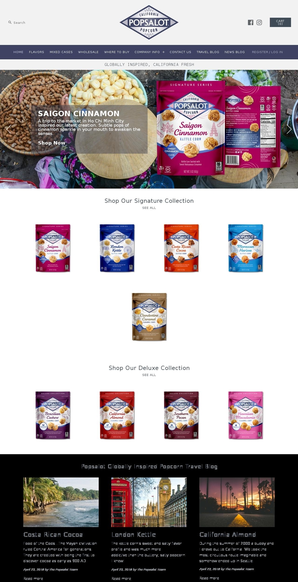 popsalot.com shopify website screenshot