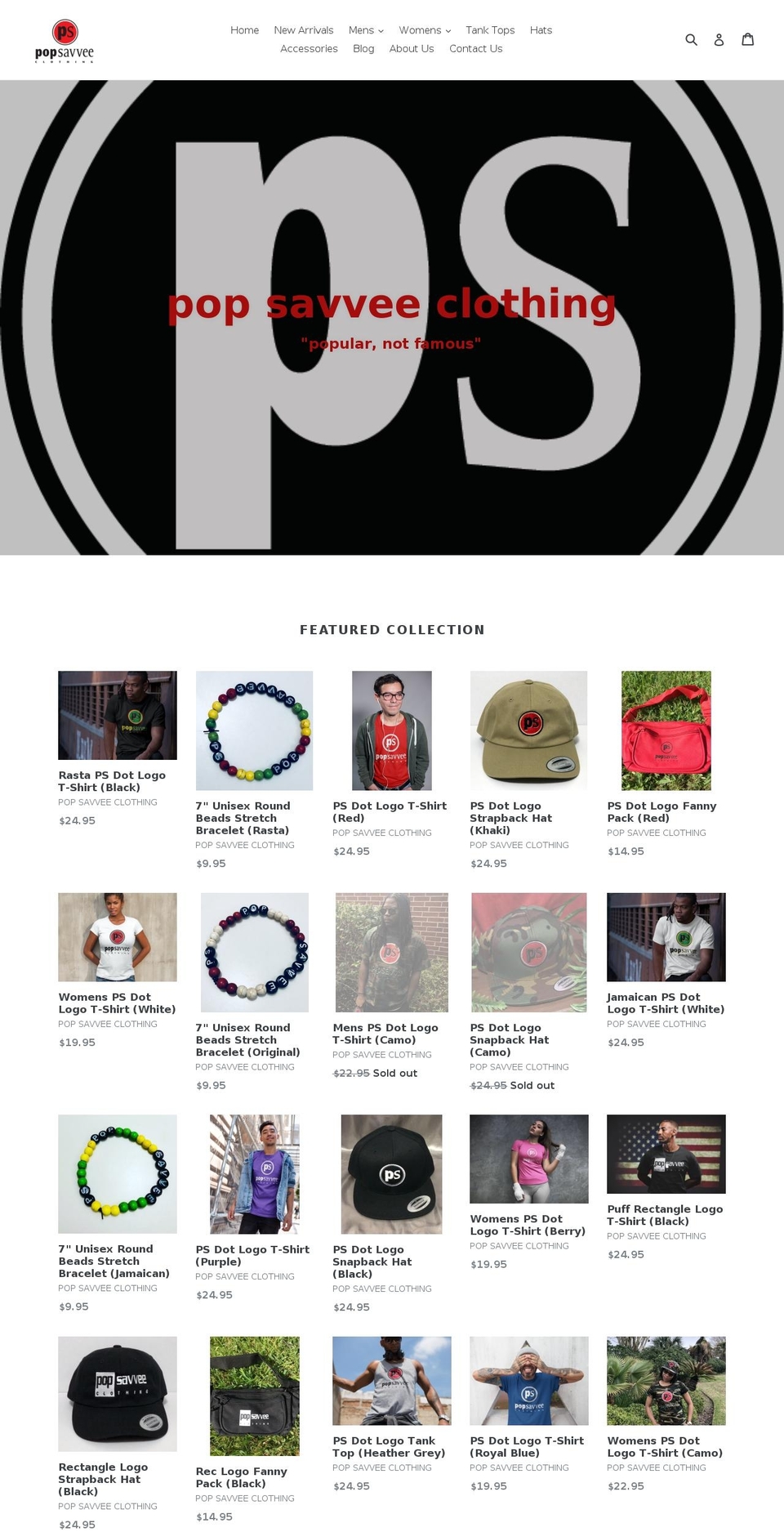 popsavvee.com — Shopify storefront screenshot