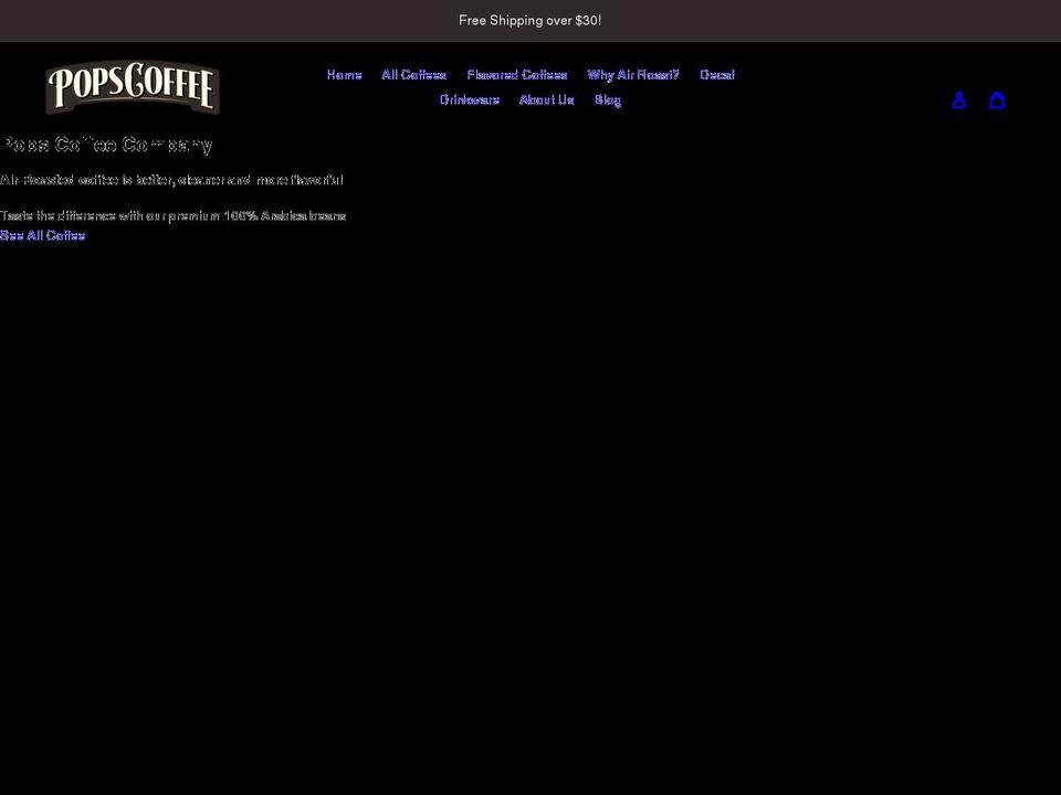 popscc.com shopify website screenshot