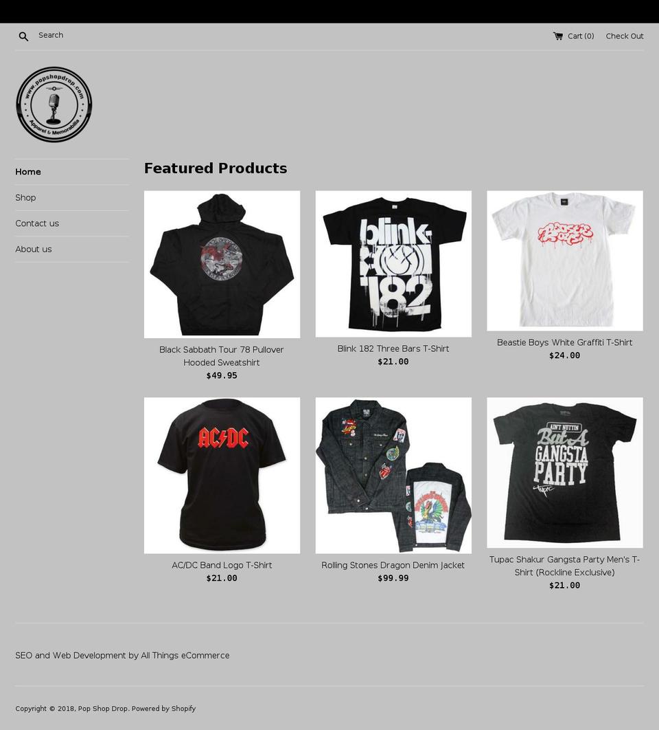 popshopdrop.com — Shopify storefront screenshot