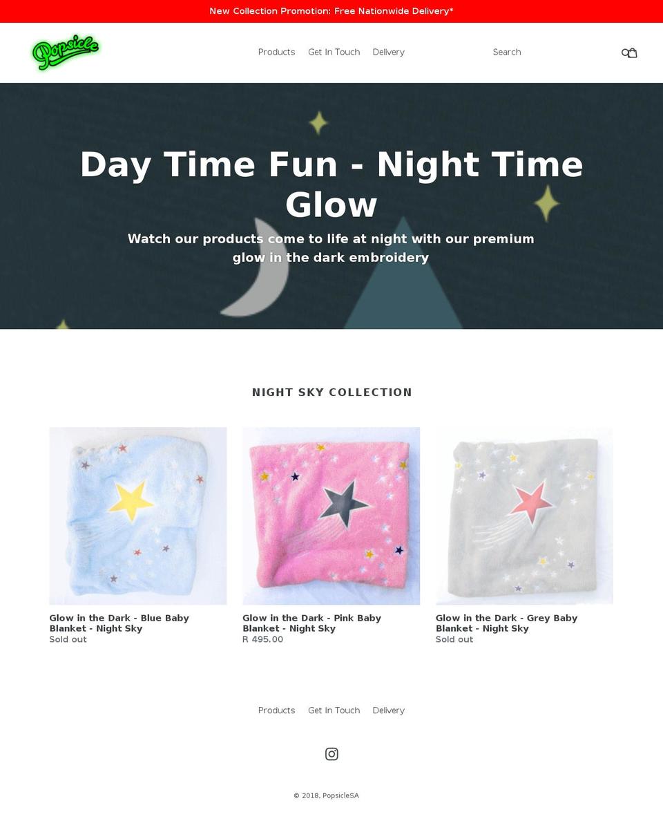 popsiclesa.com — Shopify storefront screenshot