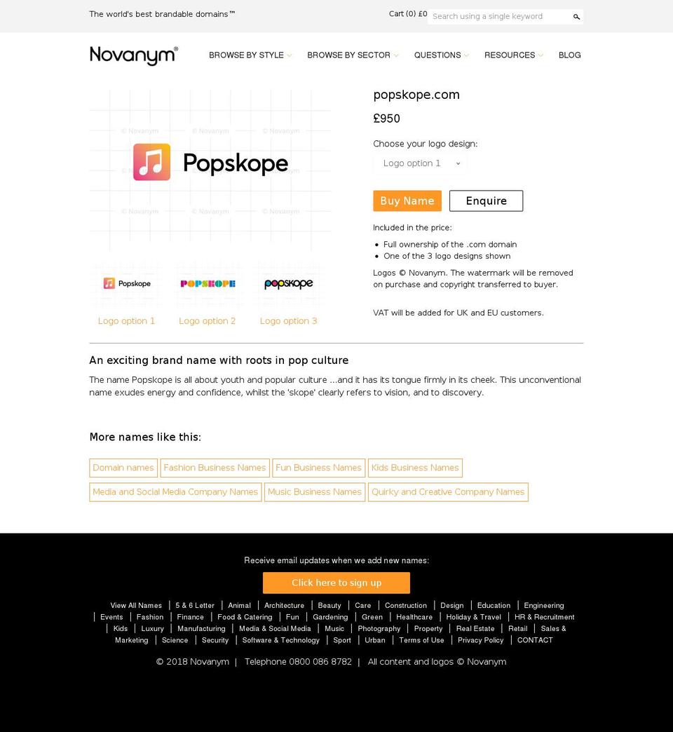 popskope.com — Shopify storefront screenshot