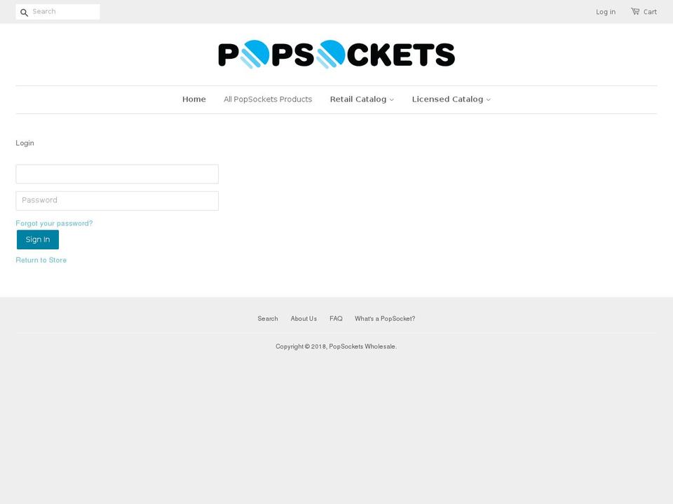 popsocket-samples.myshopify.com shopify website screenshot