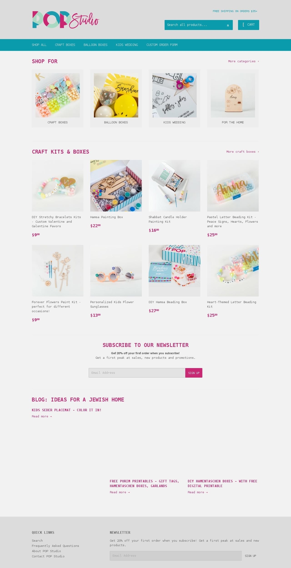 popstudio.shop shopify website screenshot