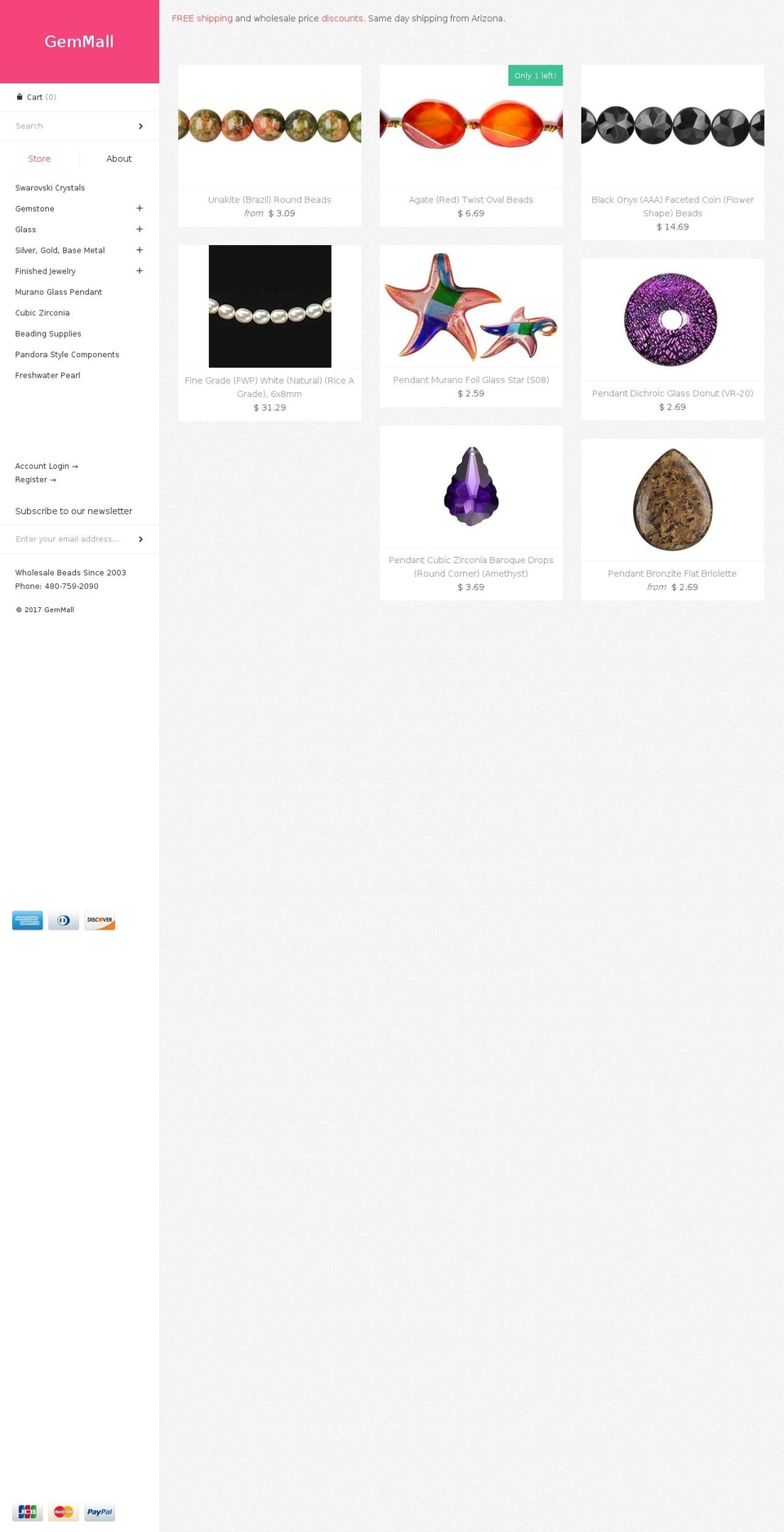 populargems.com shopify website screenshot