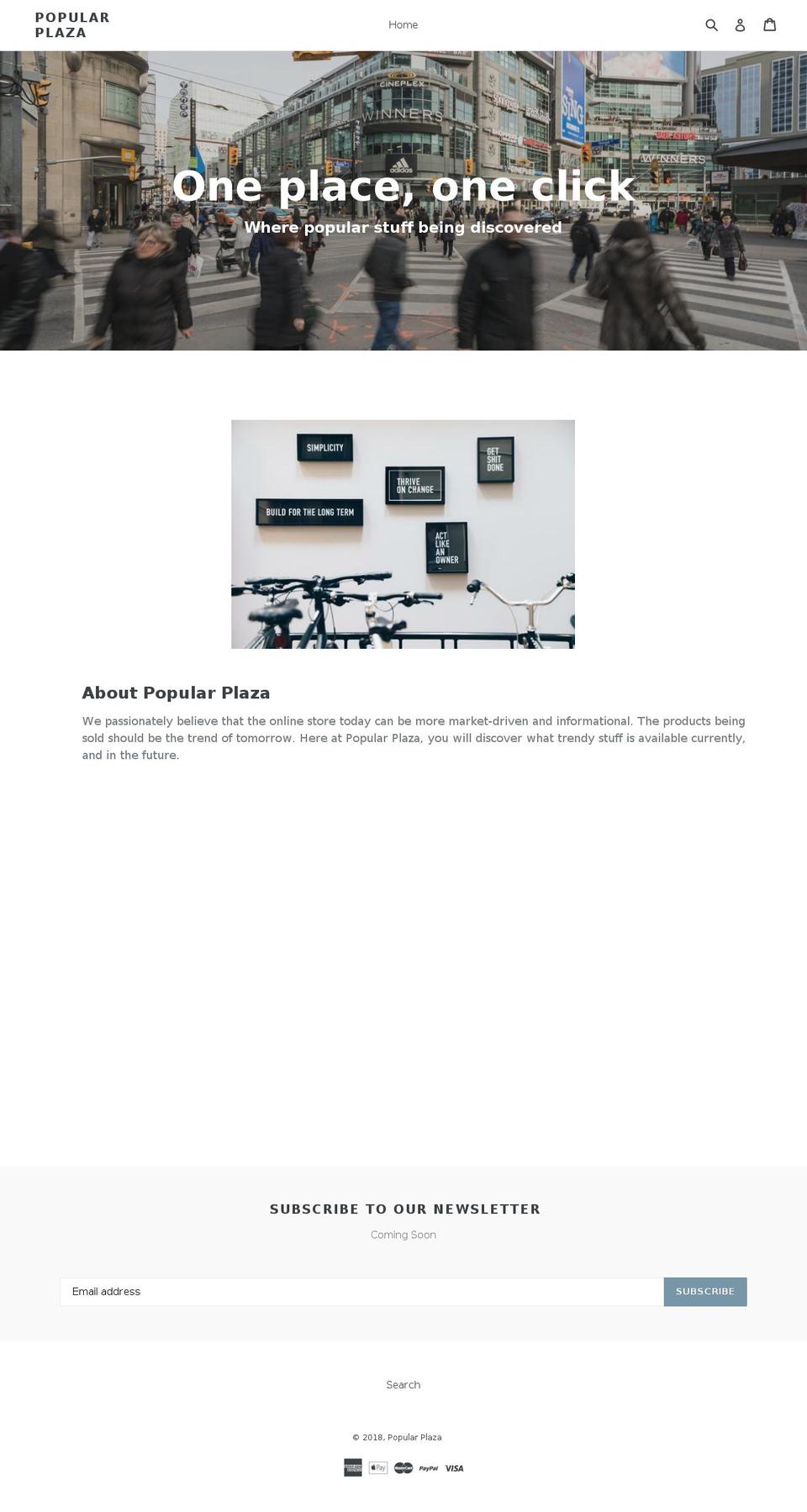popularplaza.com — Shopify storefront screenshot