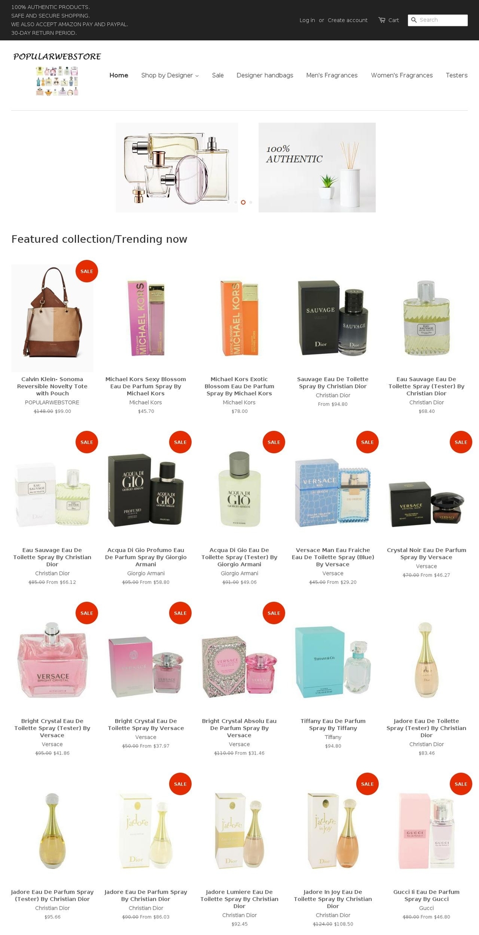 popularwebstore.com shopify website screenshot