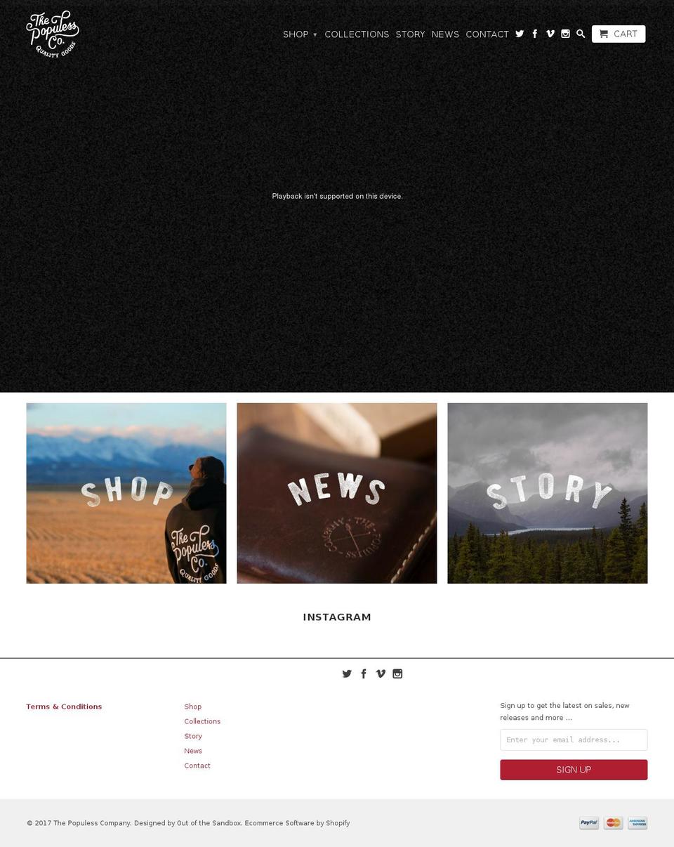 populess.com shopify website screenshot