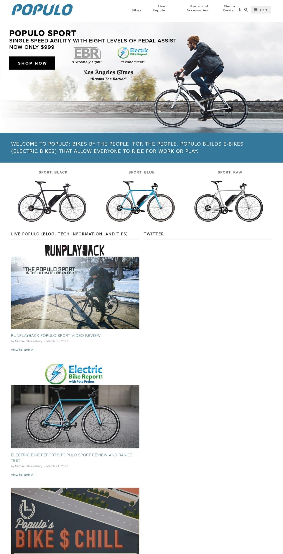 populo.com shopify website screenshot