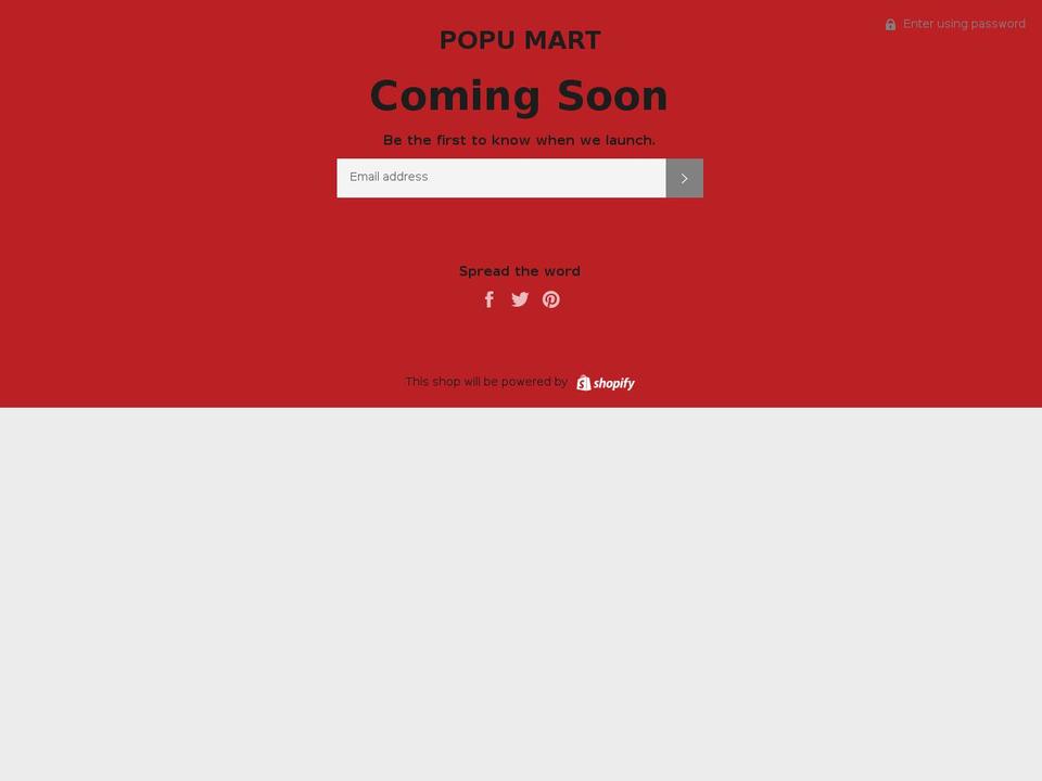 popumart.com — Shopify storefront screenshot