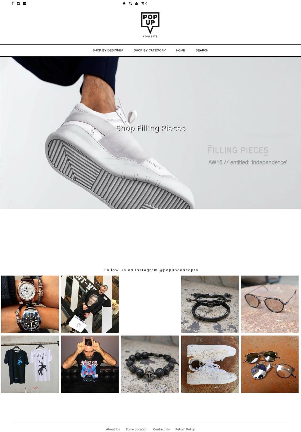 popup-concepts.com shopify website screenshot
