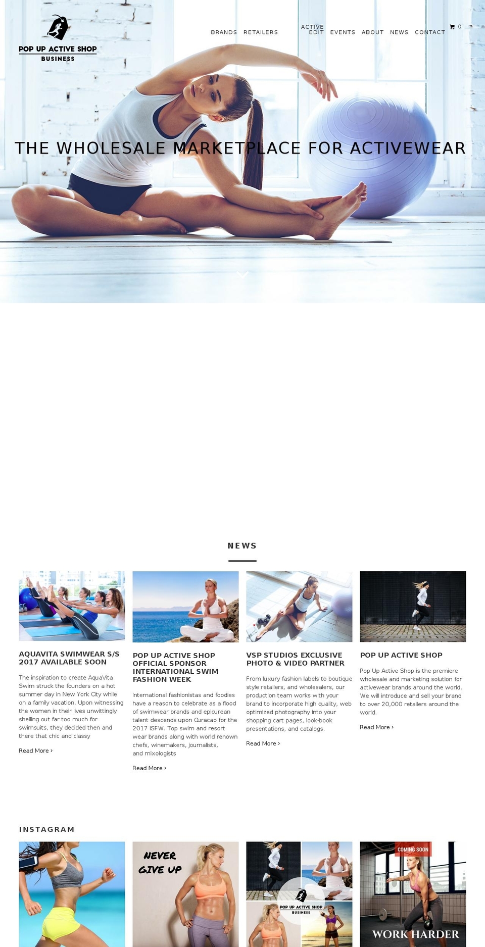 popupactiveshop.com shopify website screenshot