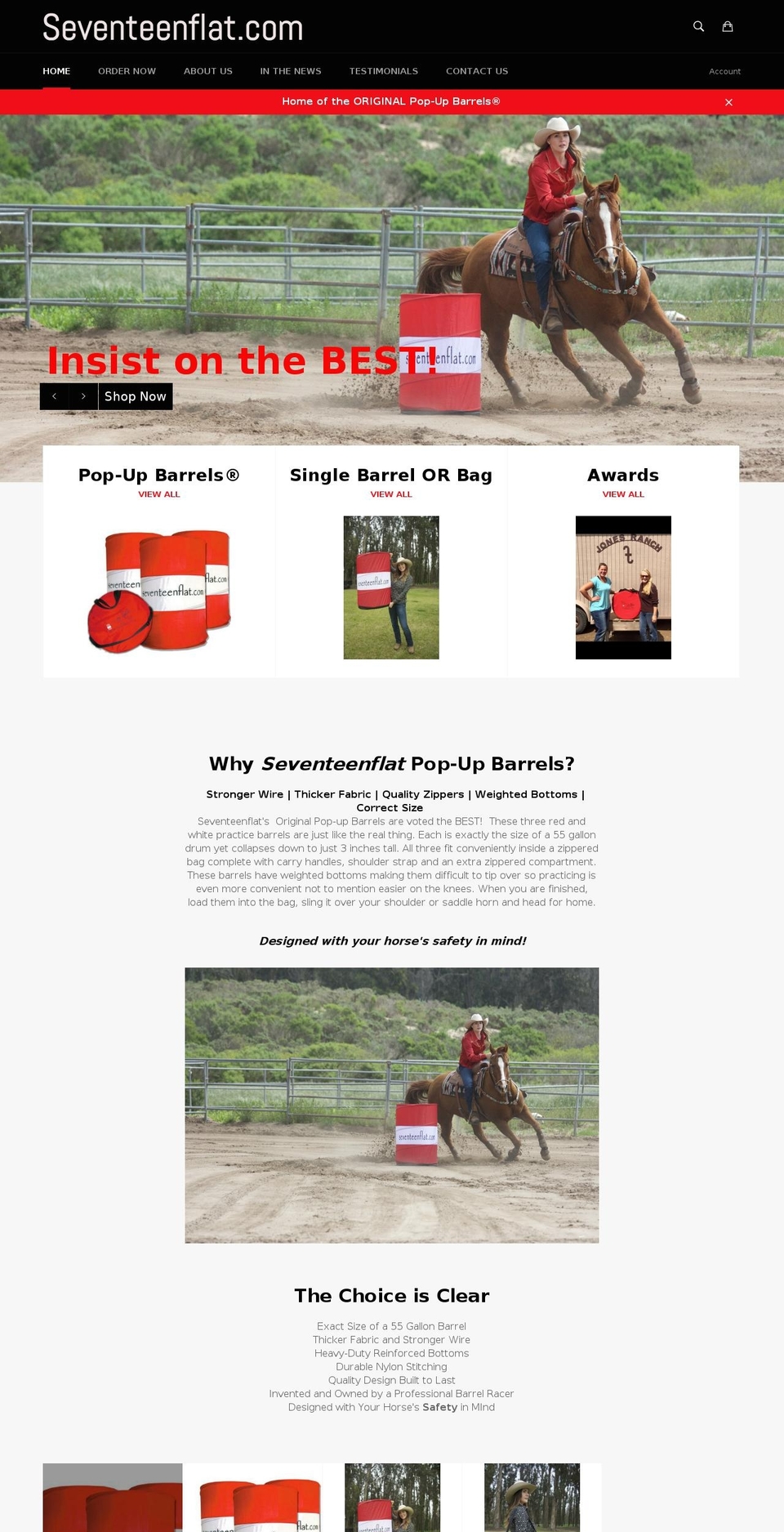 popupbarrels.net shopify website screenshot
