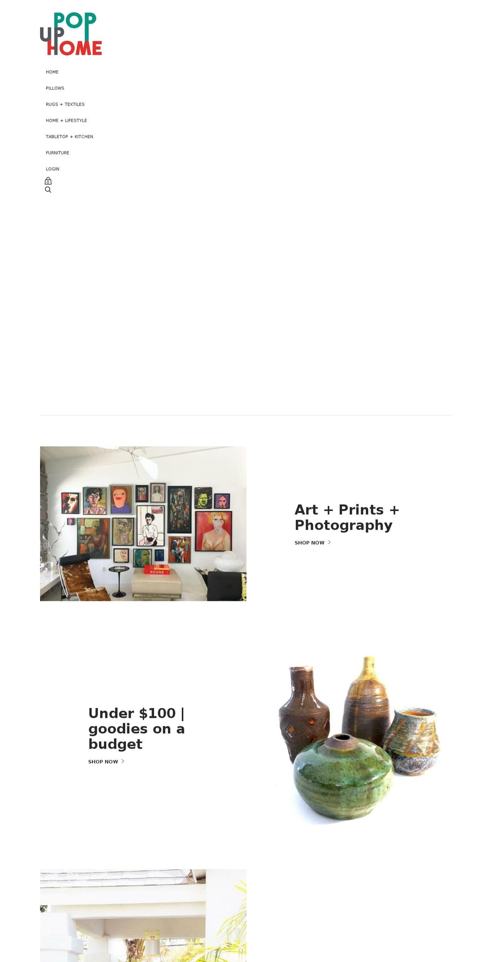 popuphome.com shopify website screenshot
