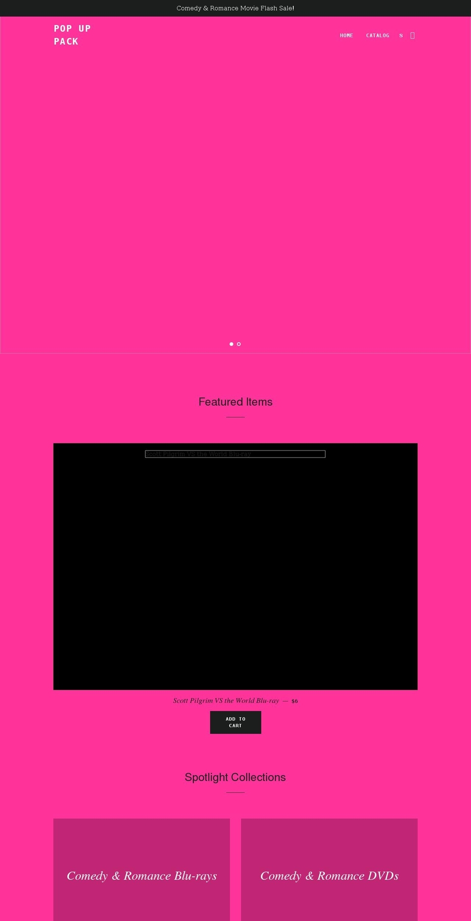 popuppack.com shopify website screenshot