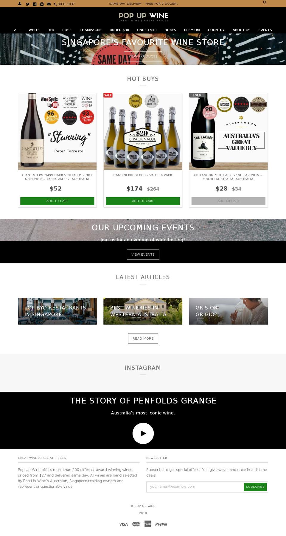 popupwine.com.sg shopify website screenshot