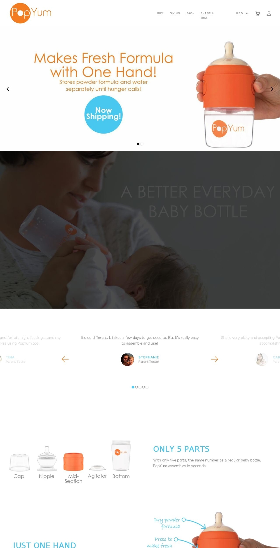popyum.myshopify.com shopify website screenshot