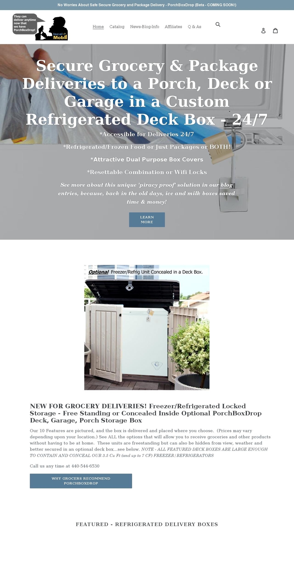 porchboxdrop.com shopify website screenshot