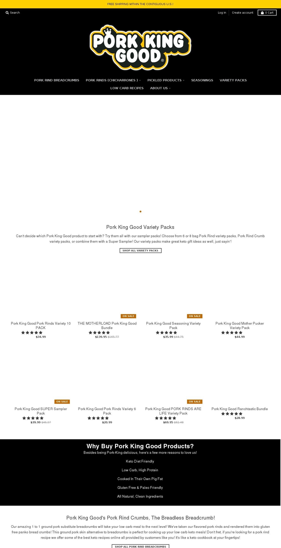 porkkinggood.com — Shopify storefront screenshot