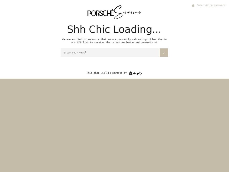porschesimone.com shopify website screenshot