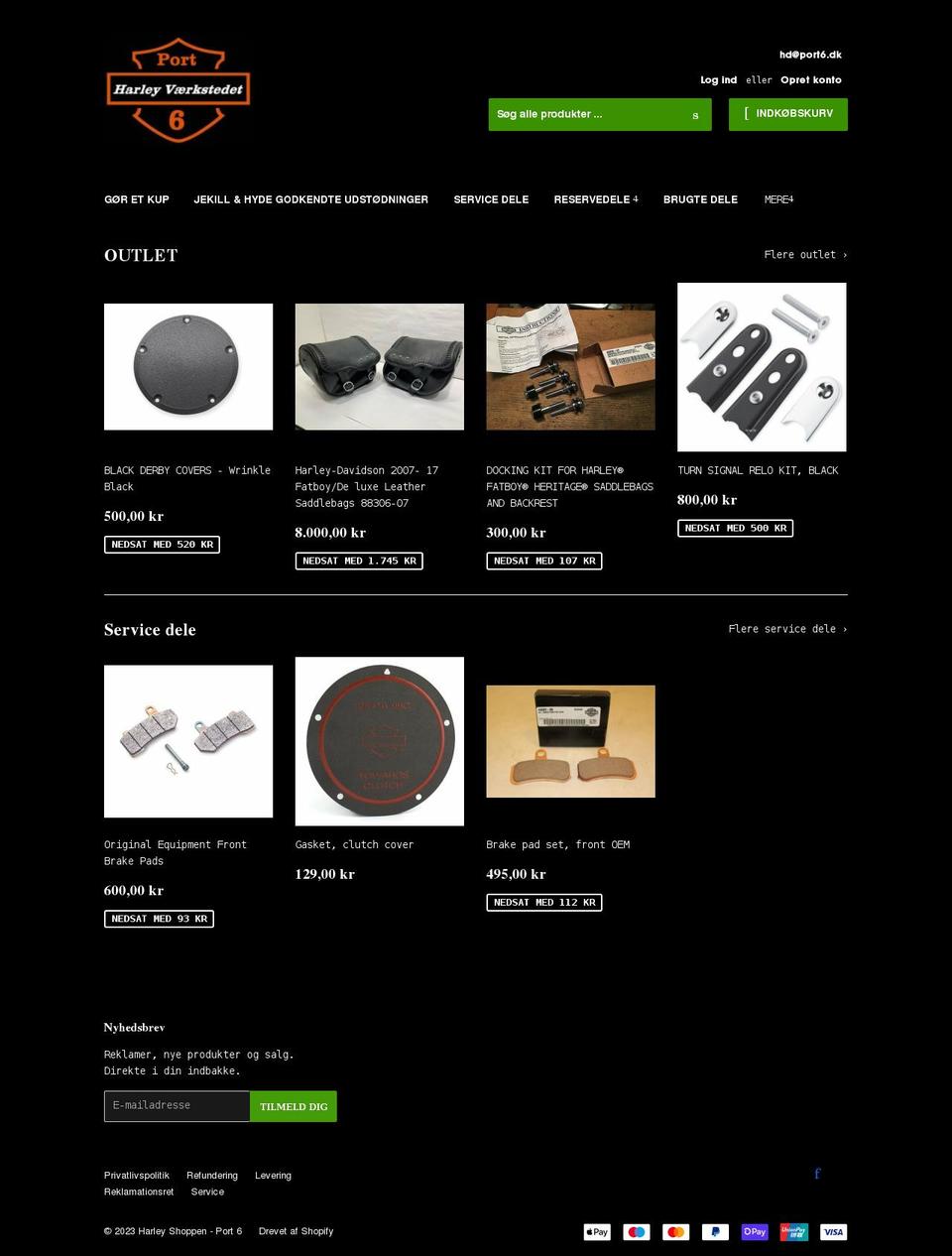 port6.dk shopify website screenshot