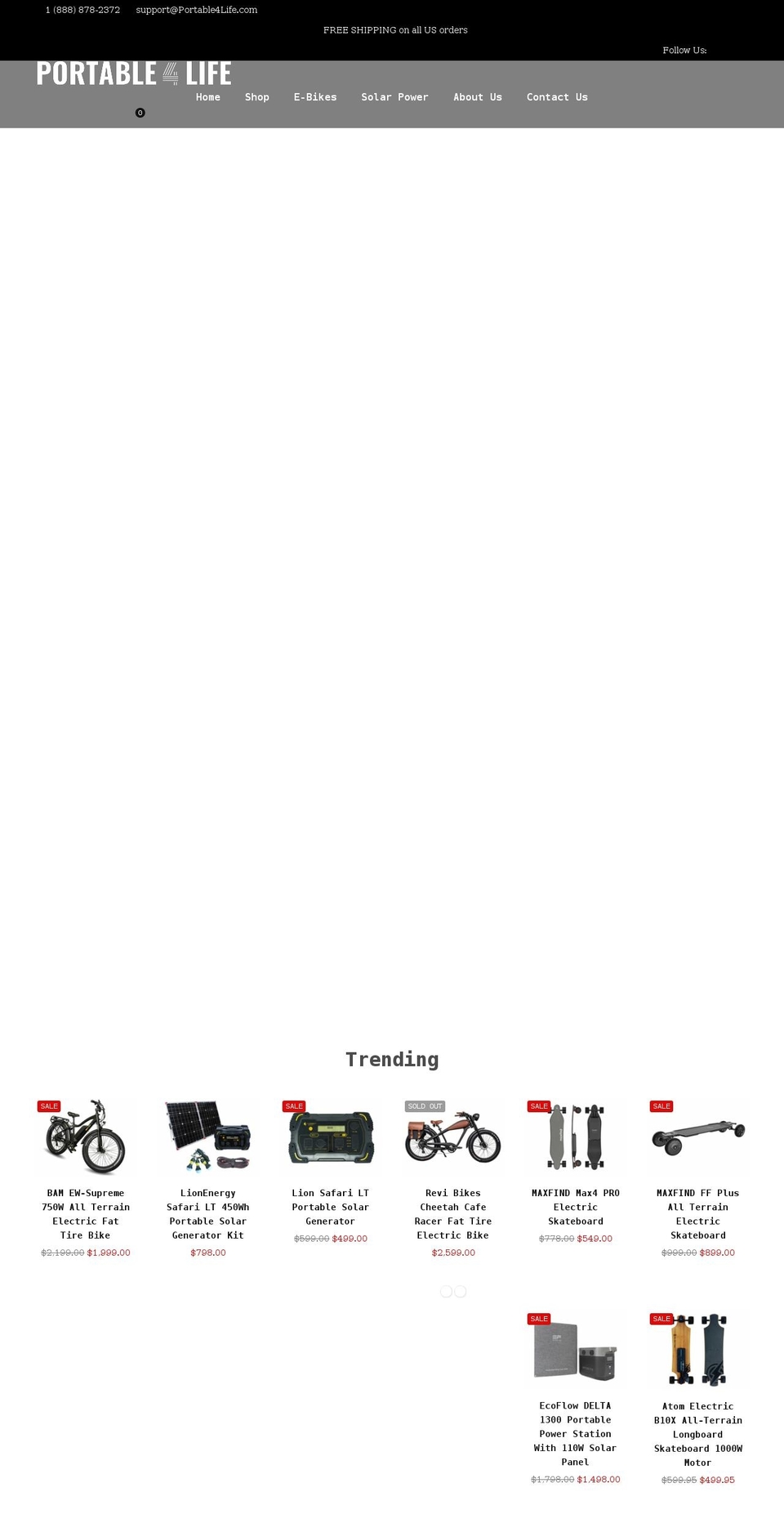 portable4life.com shopify website screenshot