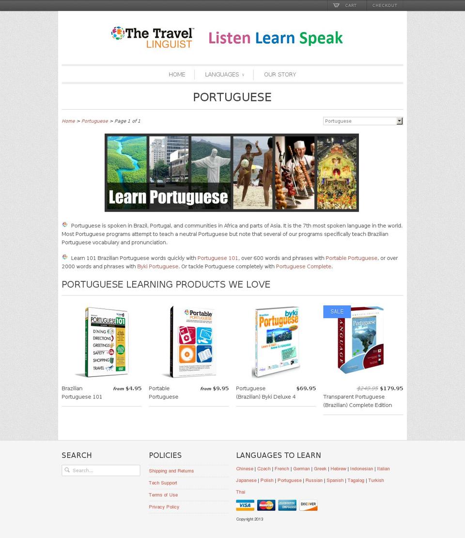 portableportuguese.com shopify website screenshot