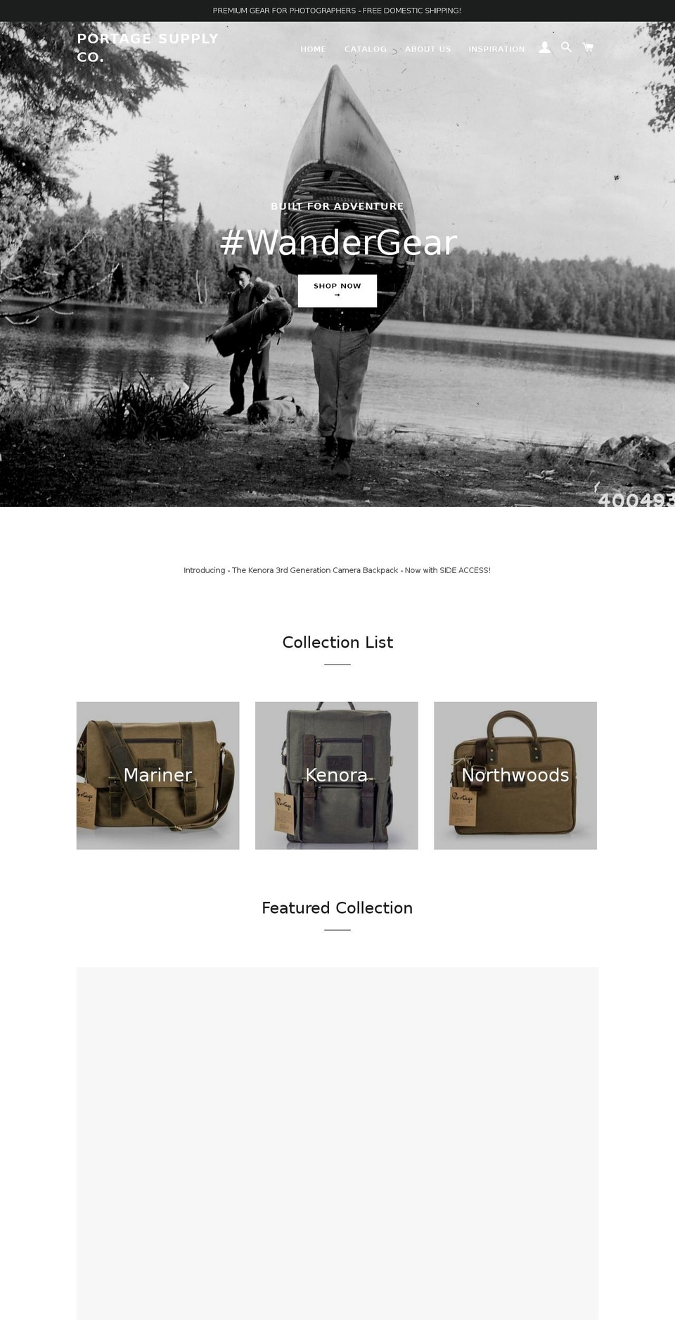 portagesupply.myshopify.com shopify website screenshot