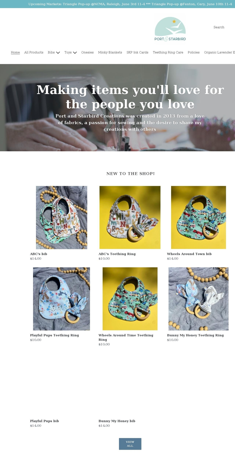 portandstarbird.com shopify website screenshot