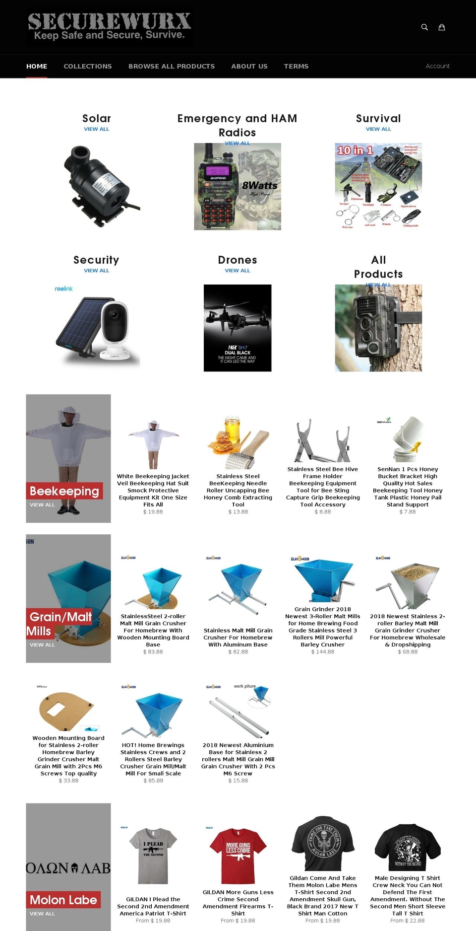 portangelestrading.com — Shopify storefront screenshot