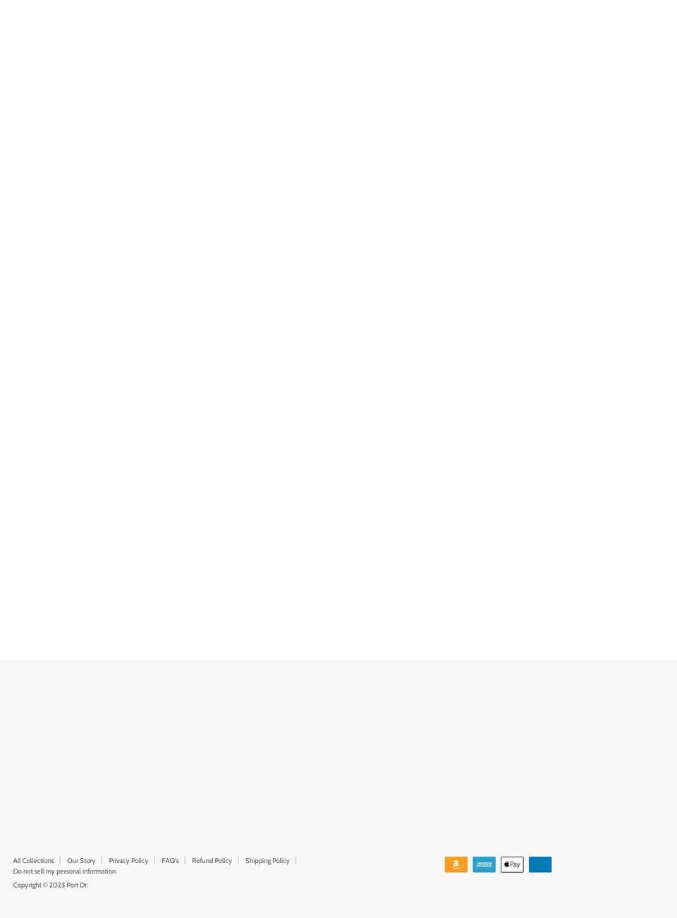 portdr.net shopify website screenshot