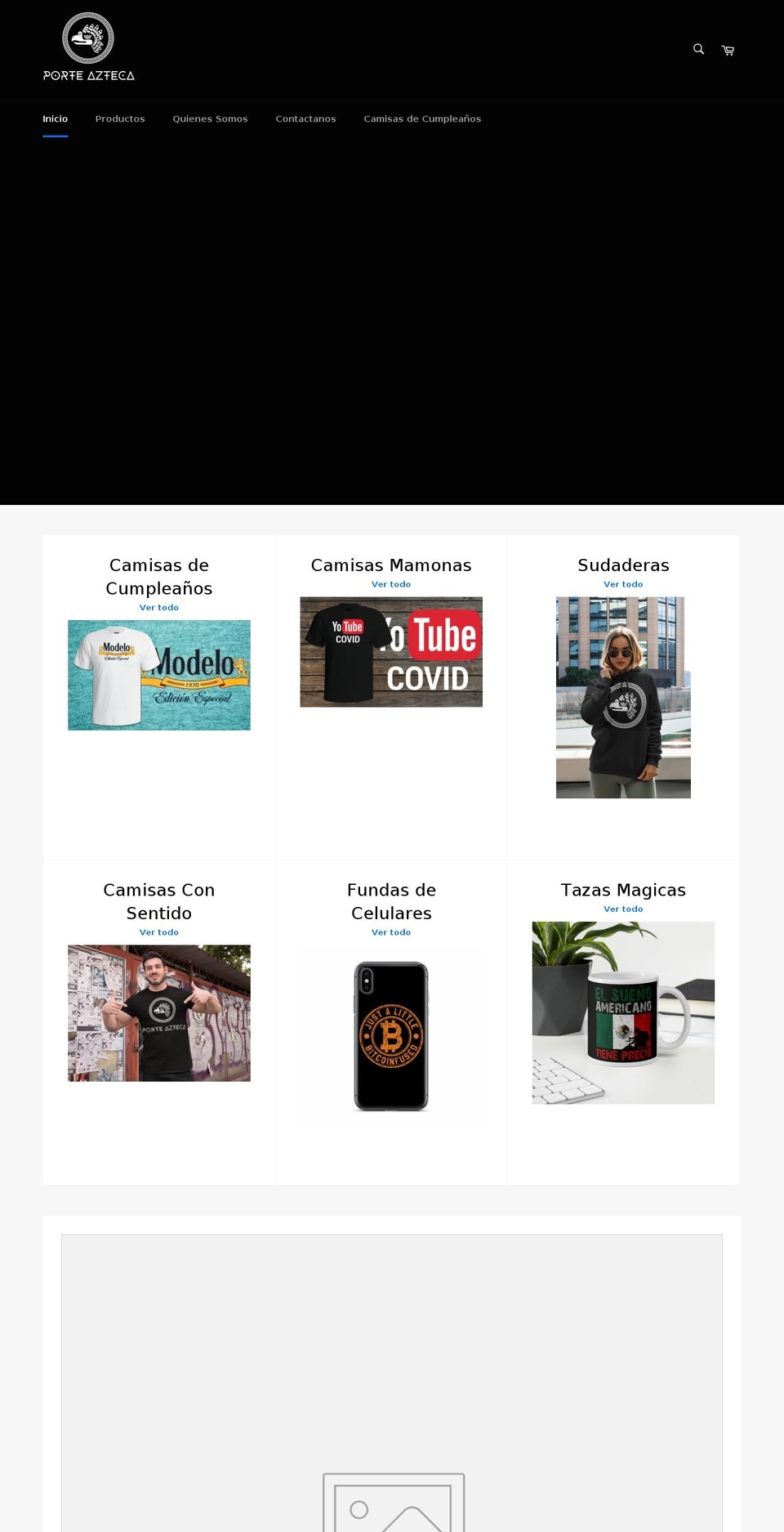 porteazteca.com shopify website screenshot