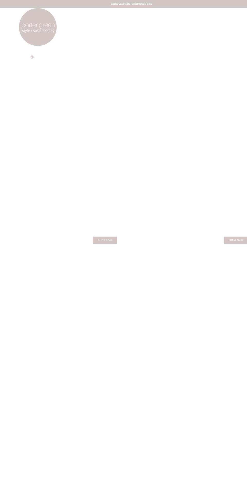portergreen.com.au shopify website screenshot