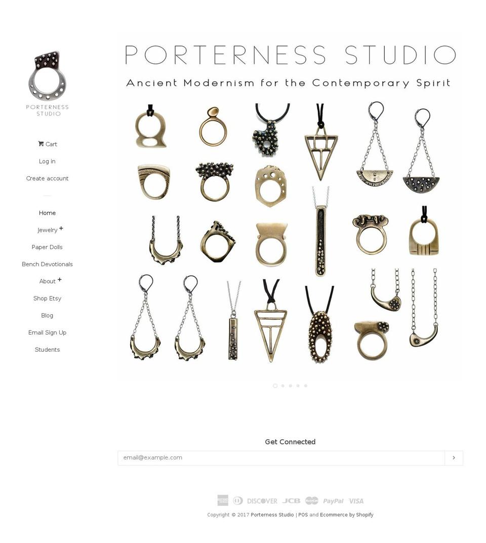 porternessstudio.com shopify website screenshot