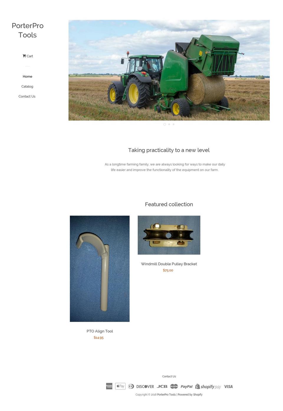 porterprotools.com — Shopify storefront screenshot