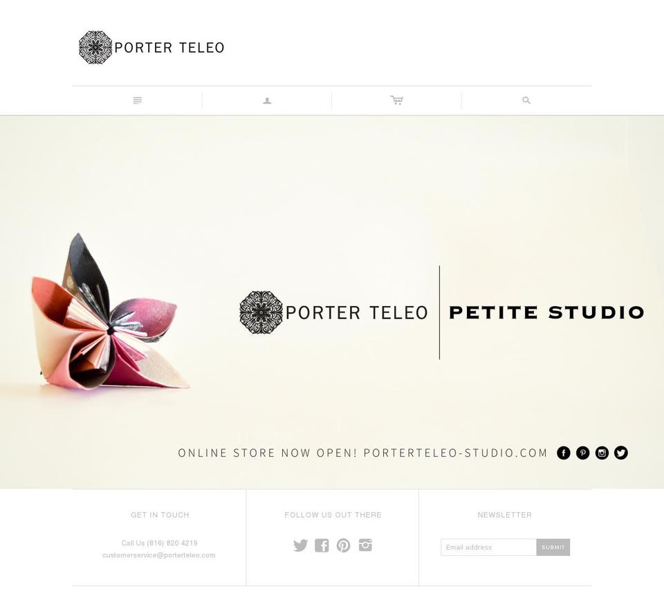 porterteleo-studio.com shopify website screenshot