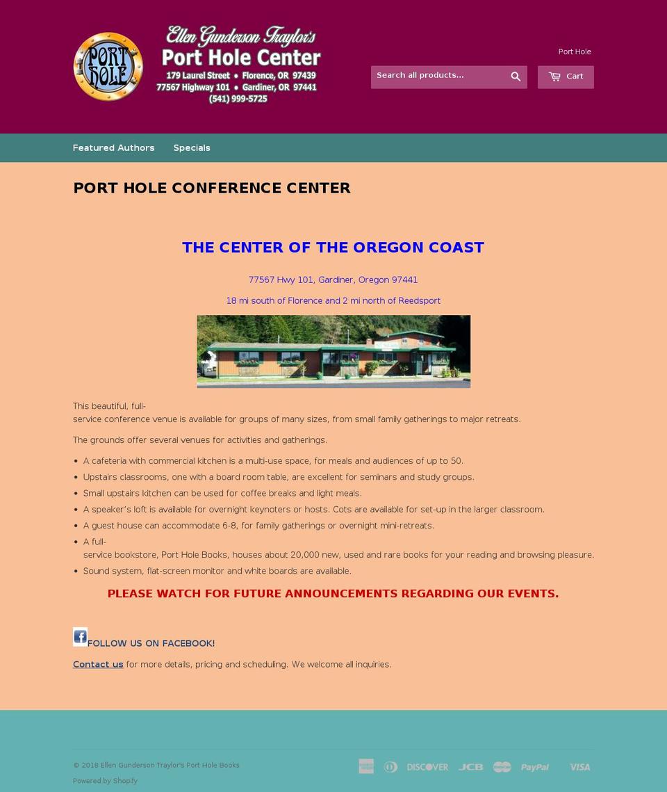 portholecenter.com — Shopify storefront screenshot