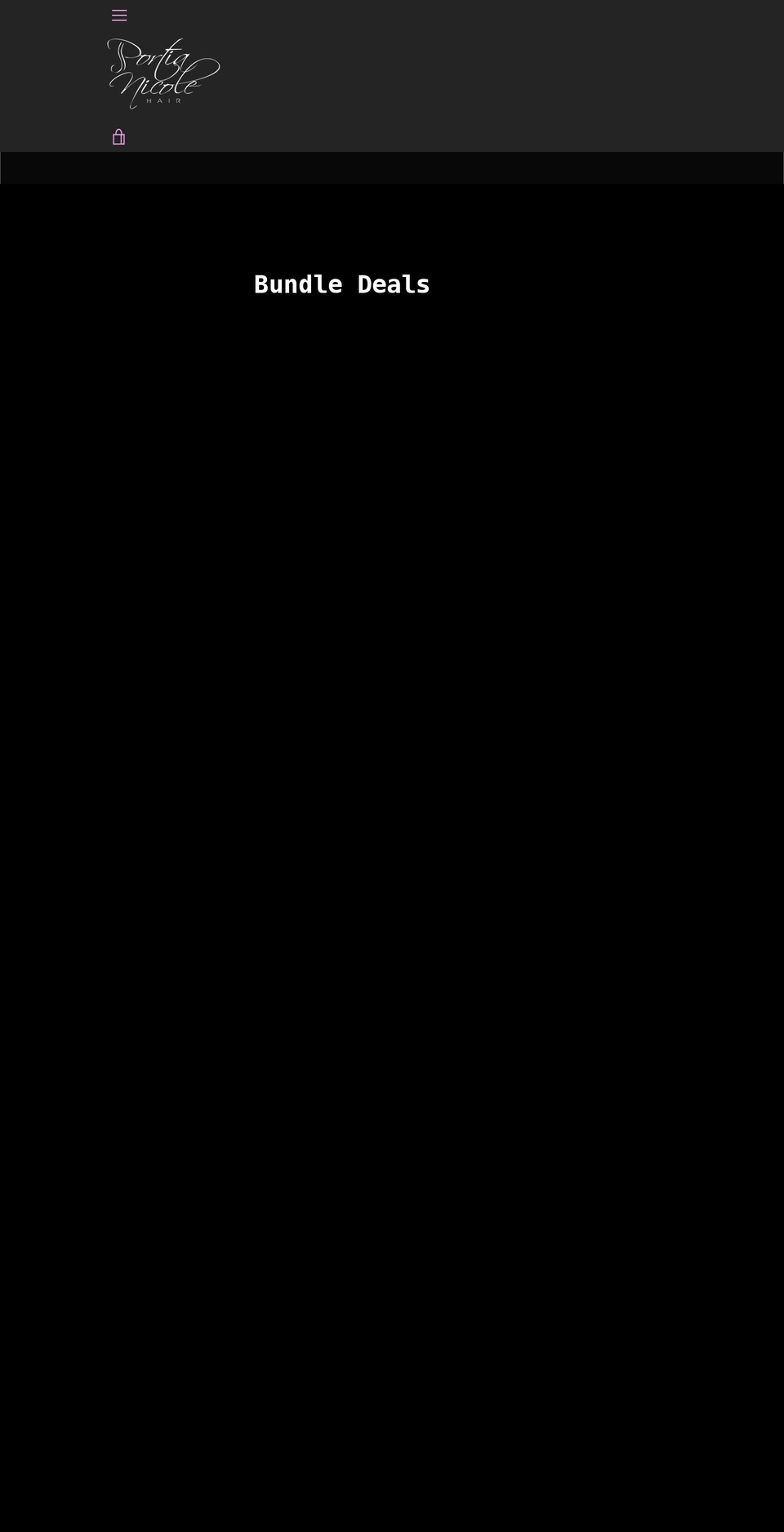 Shopify hair theme Shopify theme site example portia-nicole-hair.com