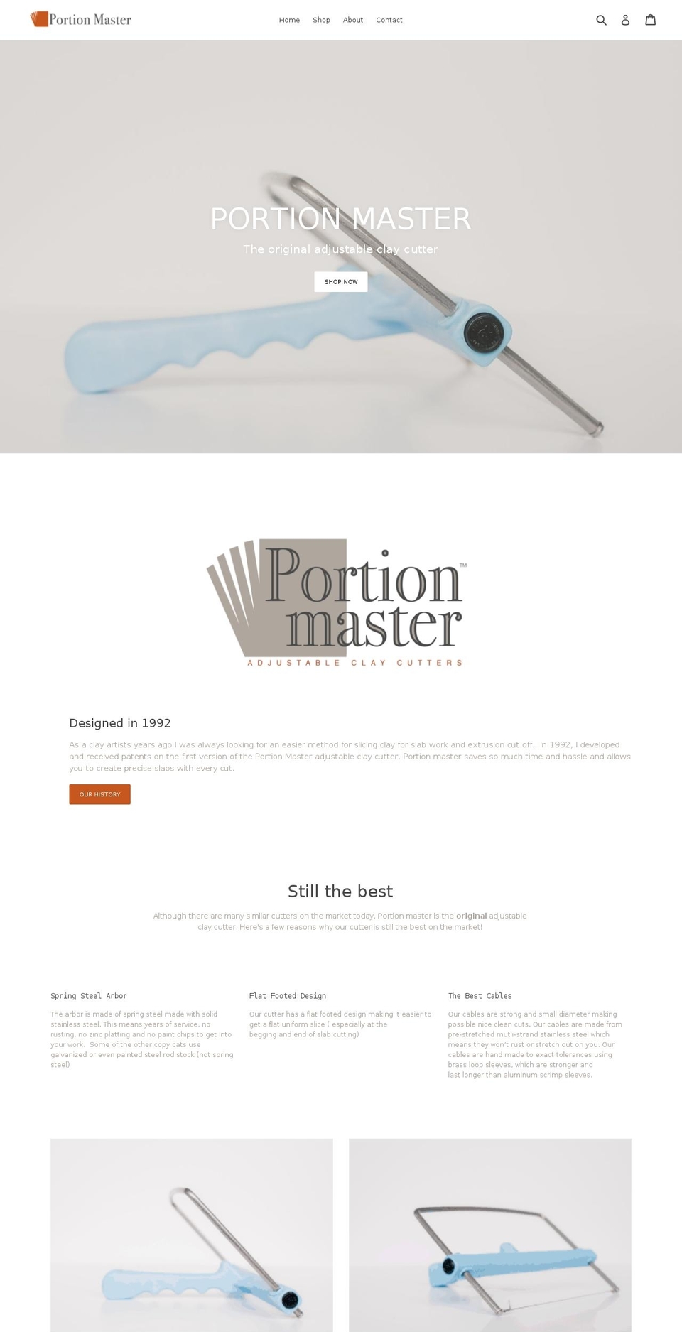 portion-master.com — Shopify storefront screenshot