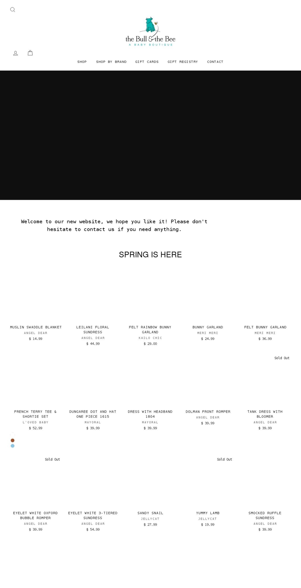 portlandbabystore.com shopify website screenshot
