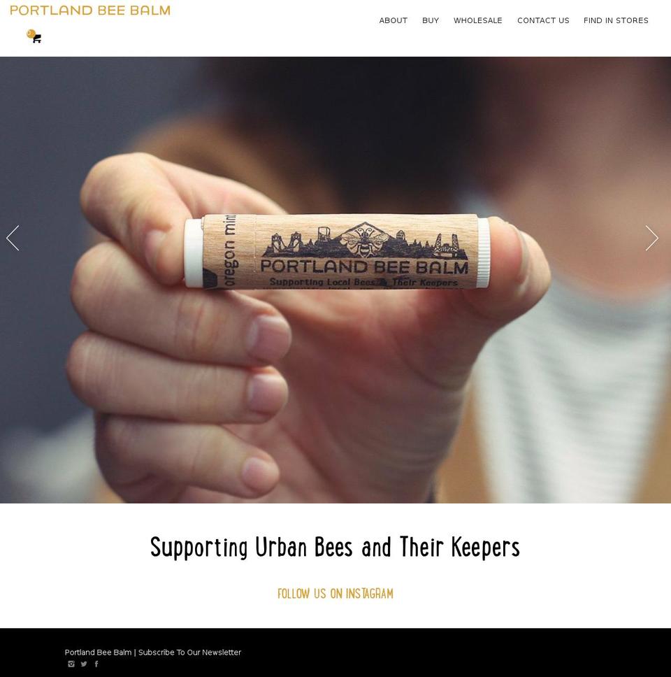portlandbeebalm.com shopify website screenshot