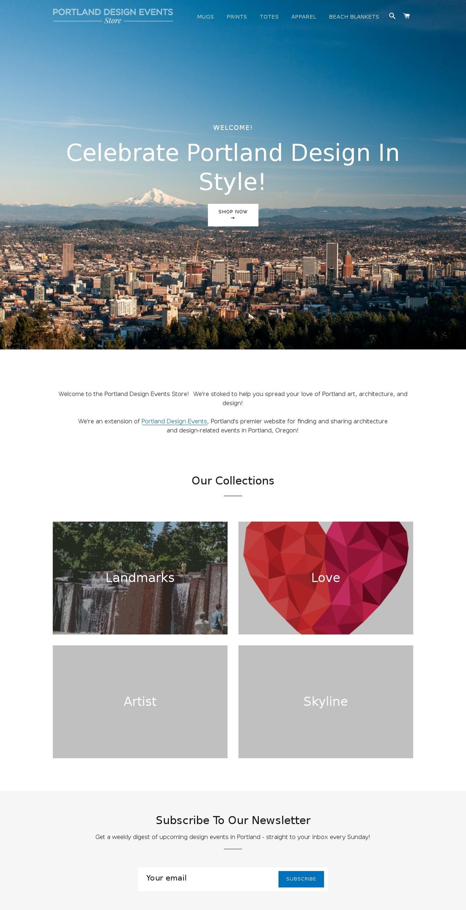 portlanddesign.store shopify website screenshot