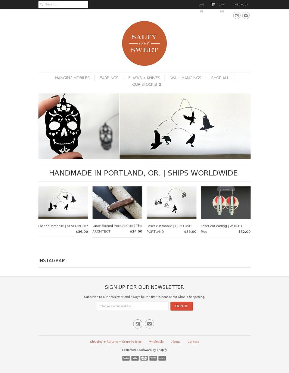 portlandhandmade.com shopify website screenshot