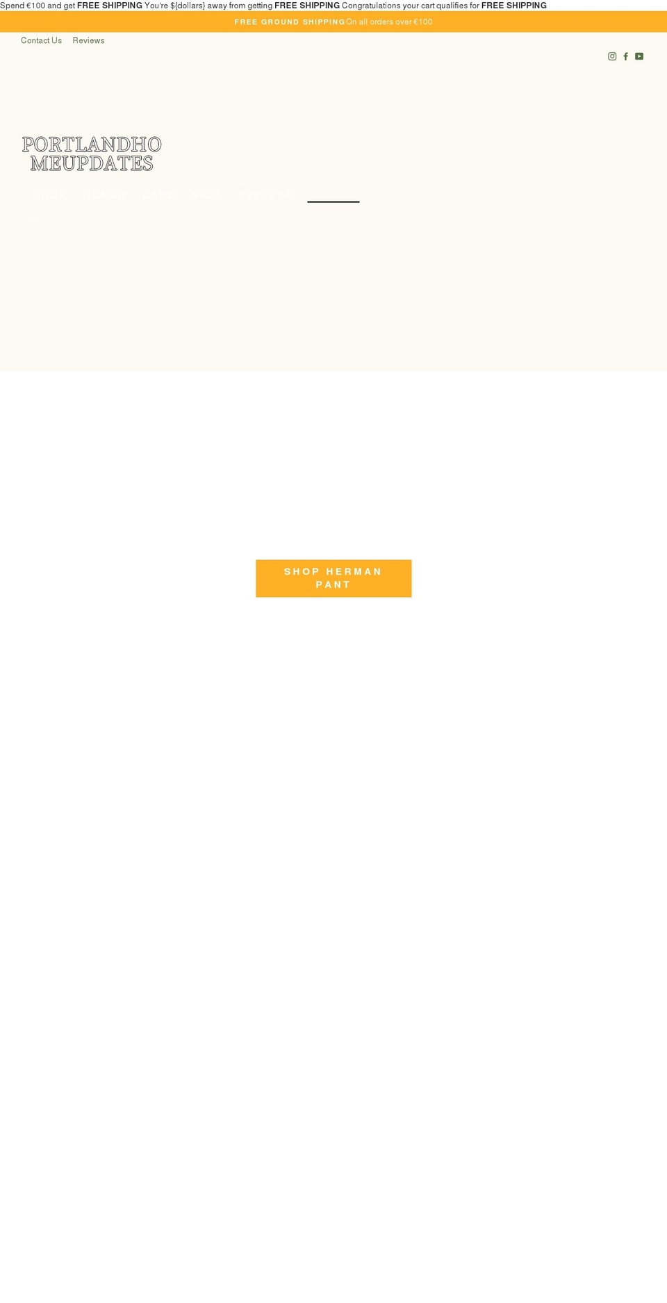 portlandhomeupdates.com shopify website screenshot